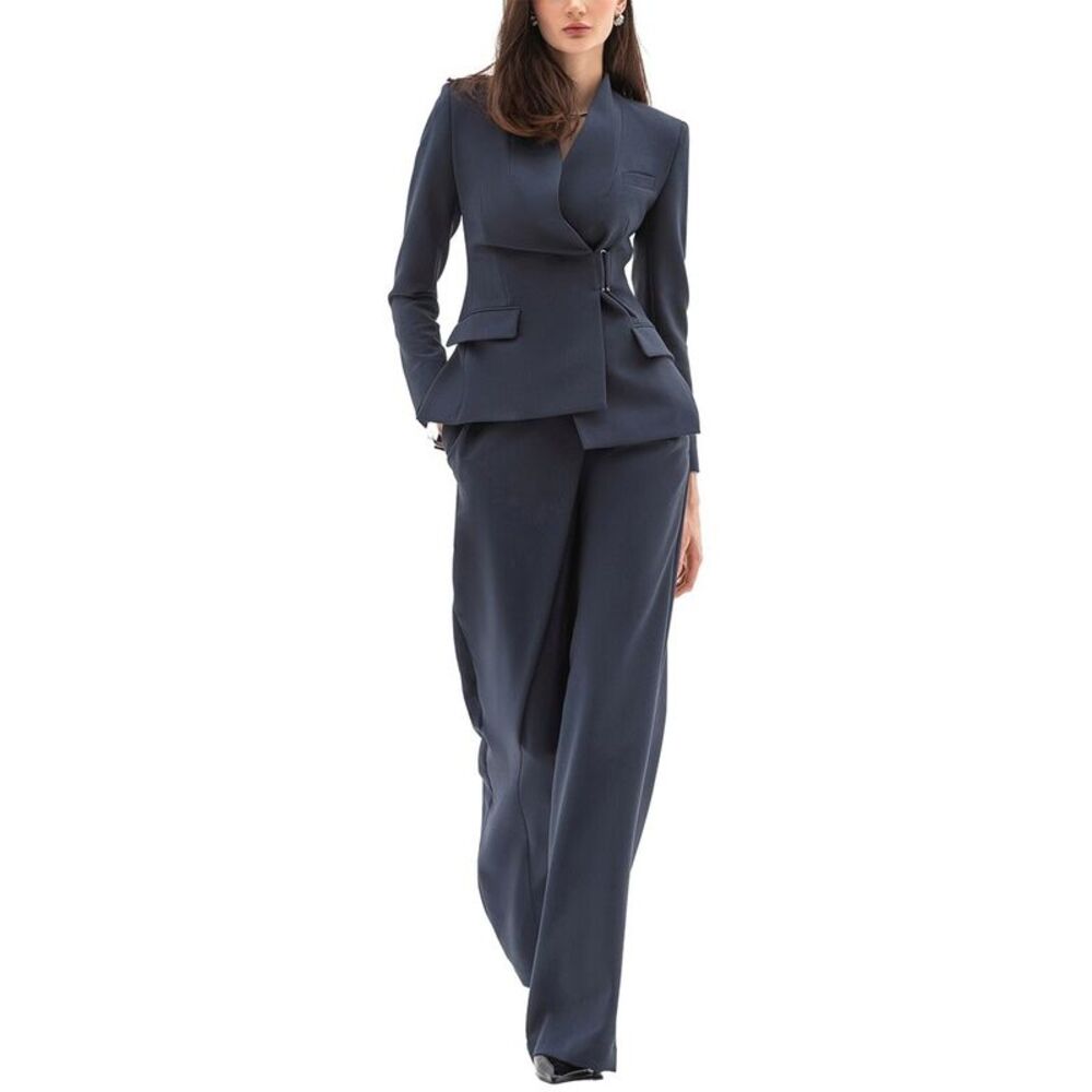 Bgl Womens  2Pc Jacket & Pant Set, Grey